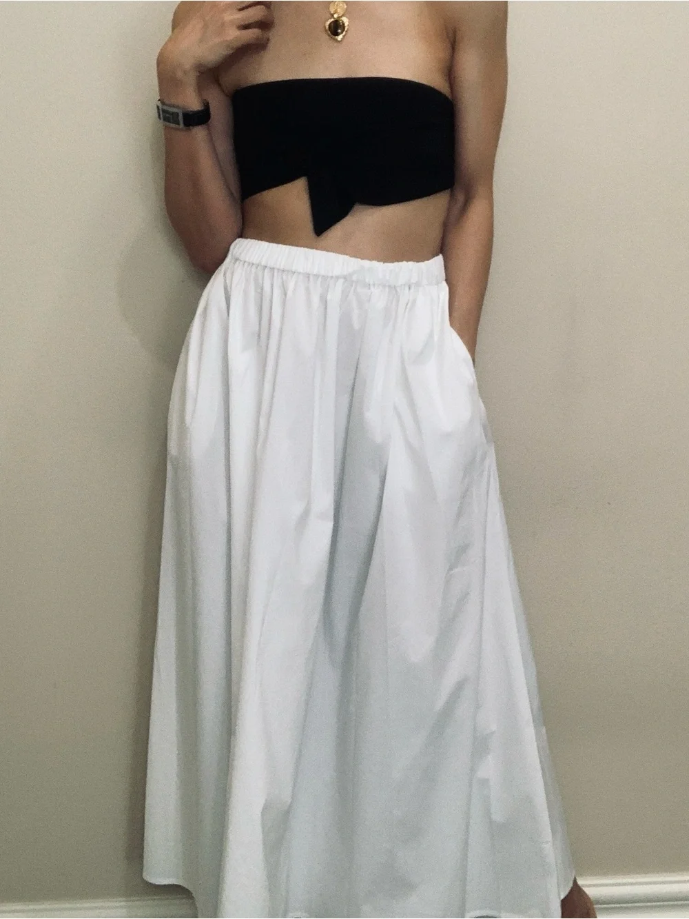 Brand New white maxi skirt